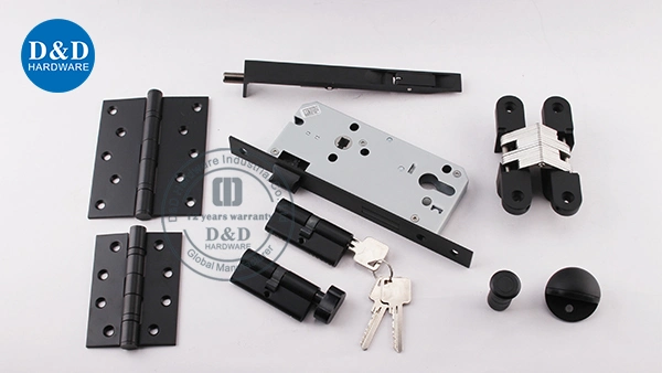 Stainless Steel 304 CE Fire Rated Matt Black Construction Internal Commercial Door Hardware Hinge Lock Door Accessories Building Hardware Fitting Door Hardware